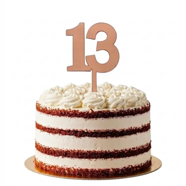 Personalized Number Cake Topper